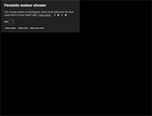 Tablet Screenshot of meteorshowers.org